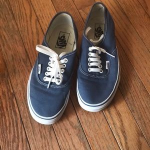Blue Authentic Vans- Men’s size 6.5 Women’s size 8